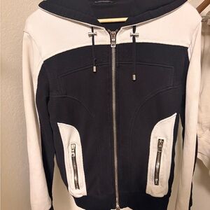 Balmain Paris B&W 2022 SS Sport Lux Hoodie
